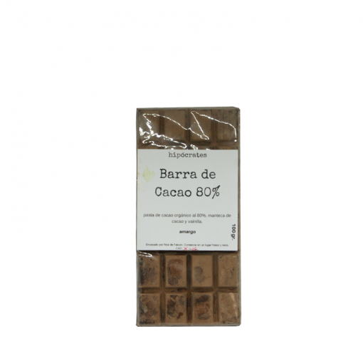 BARRA CACAO 80% HIPOCRATES