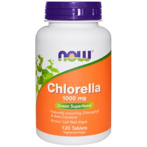 CHLORELLA 1000ML NOW 120 TABLETAS