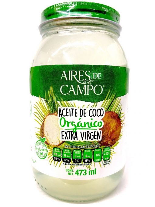 ACEITE DE COCO ORGÁNICO 473ML AIRES DE CAMPO