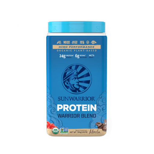 Proteína Vegetal Warrior Blend Mocha Sunwarrior 750 g