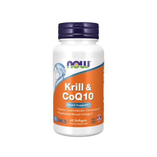 Suplemento de Krill y Coenzima 60 Cápsulas Now