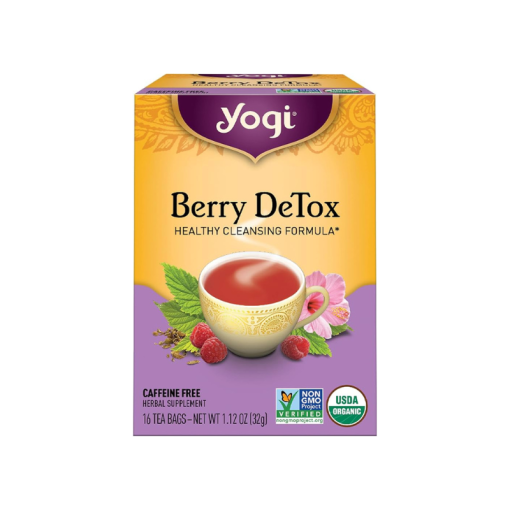 Té Berry Detox de Jengibre, Hinojo y Jamaica Yogi 16 Bolsas