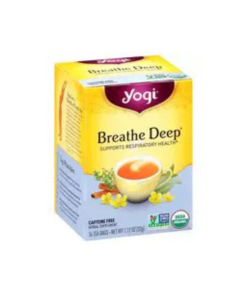 Té Breath Deep de Jengibre Hinojo y Jamaica Sabor a Moras Yogi 16 Bolsas