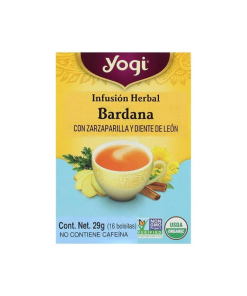 Té Detox de Zarzaparrilla, Bardana y Diente de León Yogi 16 Bolsas