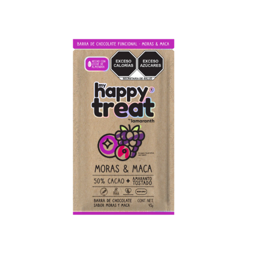 Chocolate con Moras y Maca My Happy Treat I Amaranth 45Grs