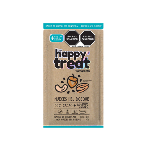 Chocolate con Nueces del Bosque My Happy Treat I Amaranth 45Grs